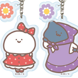 パーツ付きアクリルキーホルダー「お文具といっしょ」02/レトロポップver. 描き下ろしイラスト 6個入りBOX