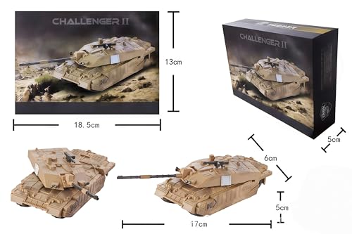 Wapik 最強の部隊を編成せよ 19種類 戦闘機 航空機 ヘリコプター 戦車 1/72 スケール 30〜50ピース ABS製 組み立て ミリタリーモデル 本格的な 繊細な リアル 塗装済み プラモデル ミリタリー コレクション 全年齢対象 立体パズル 知育玩具 創造力 構成力 脳力開発 誕生日 クリスマス プレゼント (ChallengerⅡ)