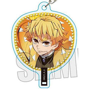 アニメ「鬼滅の刃」 うちわ風キーホルダー 我妻善逸(無限城編ver.)