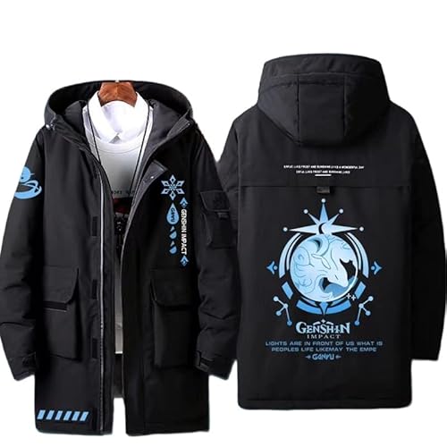 原神 ダウンジャケット ジャケット コスプレ 衣装 パーカー厚手 長袖 雷電将軍 神里綾華 甘雨 Hu Tao 胡桃 印象パーカー 防風 コートフード付き スウェット 衣装 おしゃれ カジュアル 柔らかい 学生 大人服 日常着 トップス 秋冬用 衣装 グッズ 誕生日 運動 秋冬服 通勤 学生 男女兼用 (J,コットンL)