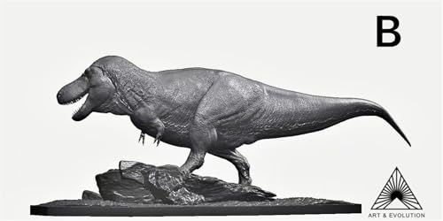 ティラノサウルス FMNH PR2081 獣脚類 恐竜 リアル フィギュア 3スケール展開 白亜紀末期 情景セット 樹脂 プラモデル 模型 スタチュー 台座付き (B 1/15塗装済み) [並行輸入品]