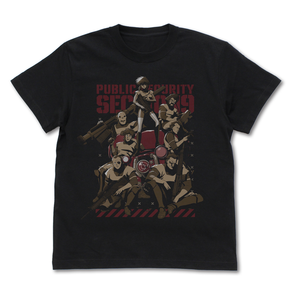 攻殻機動隊 THE GHOST IN THE SHELL_Sサイズ_公安9課 Tシャツ/BLACK