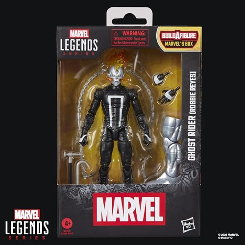 ハズブロ（Hasbro）MARVEL マーベルレジェンド・シリーズ ゴーストライダー（ロビー・レイエス）、『オールニュー ・ゴーストライダー』と『アベンジャーズ』コミックのコレクション用 15 cm サイズアクションフィギュア G2424 正規品