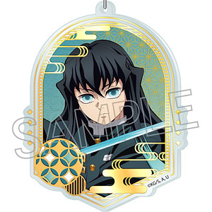 鬼滅の刃 箔押しアクリルキーホルダー 時透無一郎A