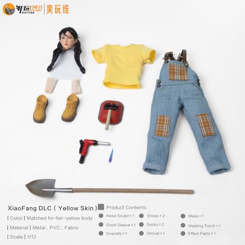 HiPlay 非玩玩具 NOTTAA 1/12 小芳 黄肌 DLC アクセサリーパック セット 素体なし