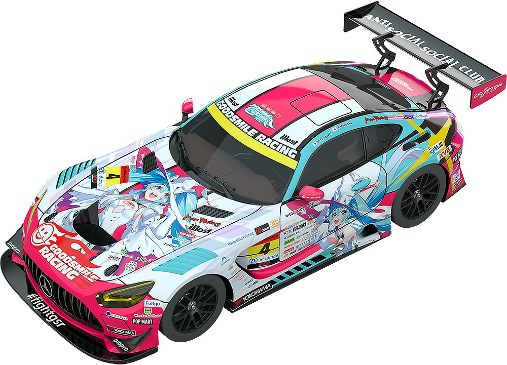 1/18 『初音ミク GTプロジェクト』 グッドスマイル 初音ミク AMG 2024 開幕戦Ver.【再販】 (塗装済み完成品ミニカー)