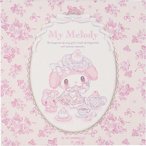 マイメロディ＆クロミ マイメロディ 白いちごのティータイムデザインシリーズ 裏紙メモ