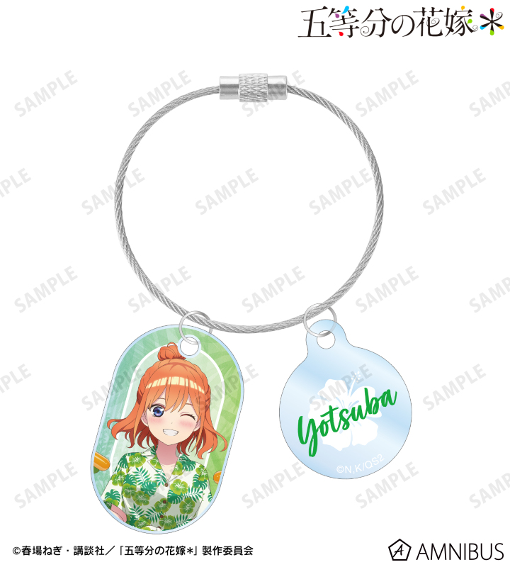 描き下ろし 中野四葉 アロハシャツver. 2連ワイヤーアクリルキーホルダー