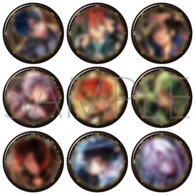 【グッズ-バッチ】悪魔執事と黒い猫 箔押しキャラバッジコレクション／4th Anniversary　B