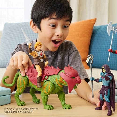 【Amazon.co.jp 限定】マスターズ オブ ユニバース(MASTERS OF THE UNIVERSE) ほえる！かみつく！バトルキャット フィギュア サウンド＆アクション 6歳から グリーン JKJ04