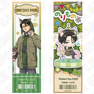 進撃の巨人 チケット風ブロマイドセット(リヴァイ)