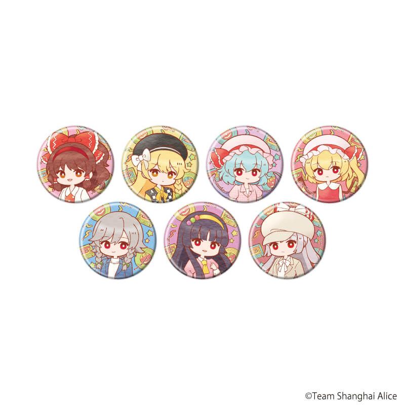 缶バッジ「東方Project」20/レトロver. ブラインド(7種)(レトロアートイラスト)