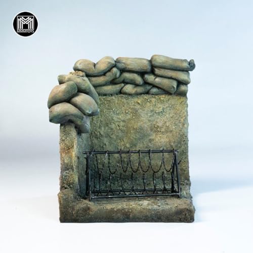 HiPlay MMMTOYS 砂塁監視所 M2601 フィギュア用 地台 スタンド ディスプレイ ベース 塗装済み 完成品