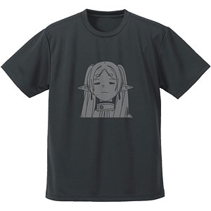 葬送のフリーレン フリーレン フェイス ドライTシャツ/GUNMETAL-S