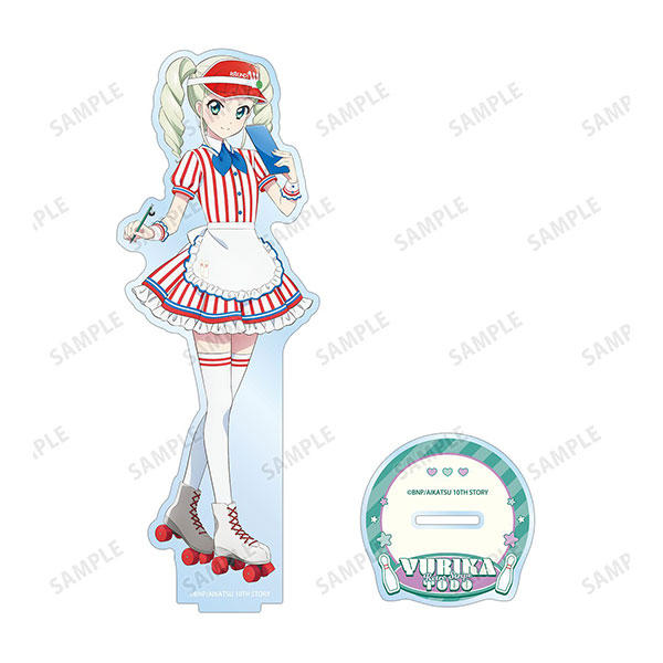 アイカツ! 10th STORY ~未来へのSTARWAY~ 描き下ろし 藤堂ユリカ レトロストライプver. BIGアクリルスタンド