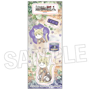 進撃の巨人 調査兵にゃん ステッカー エルヴィン