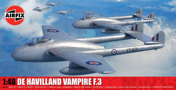 1/48 デ ハビランド ヴァンパイア F.3 プラモデル