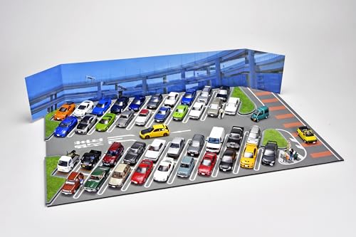 トミーテック (TOMYTEC) トミカラマ ヴィンテージ 1/64 15a 大黒パーキングエリア マットD (LV-N ホンダ シビック タイプR付属) ラバーマット＋ ABS樹脂、アクリル製小物セット (塗装済、一部組立済) ＋ ダイキャスト製ミニカー 339687