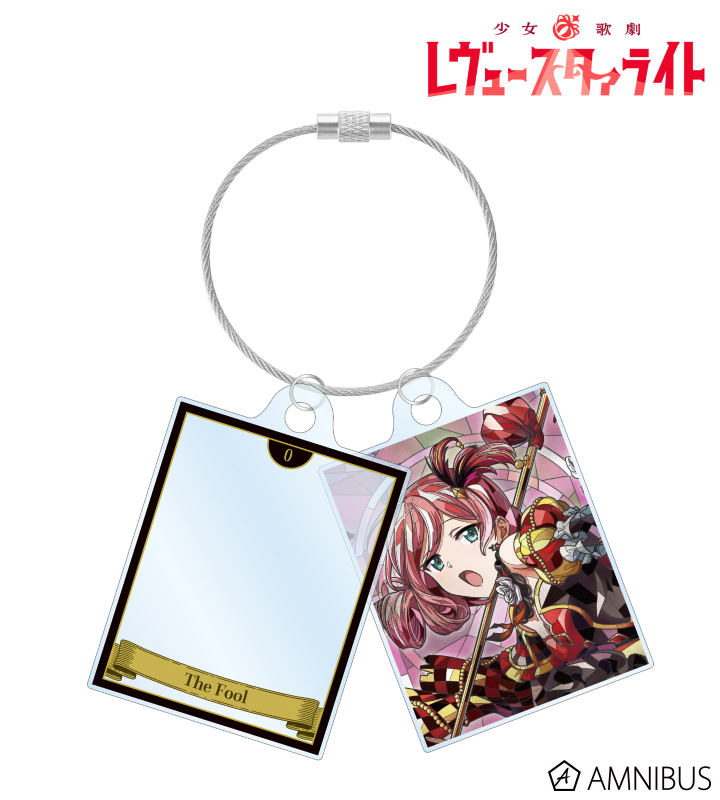 鶴姫 やちよ Aure Glass 2連ワイヤーアクリルキーホルダー