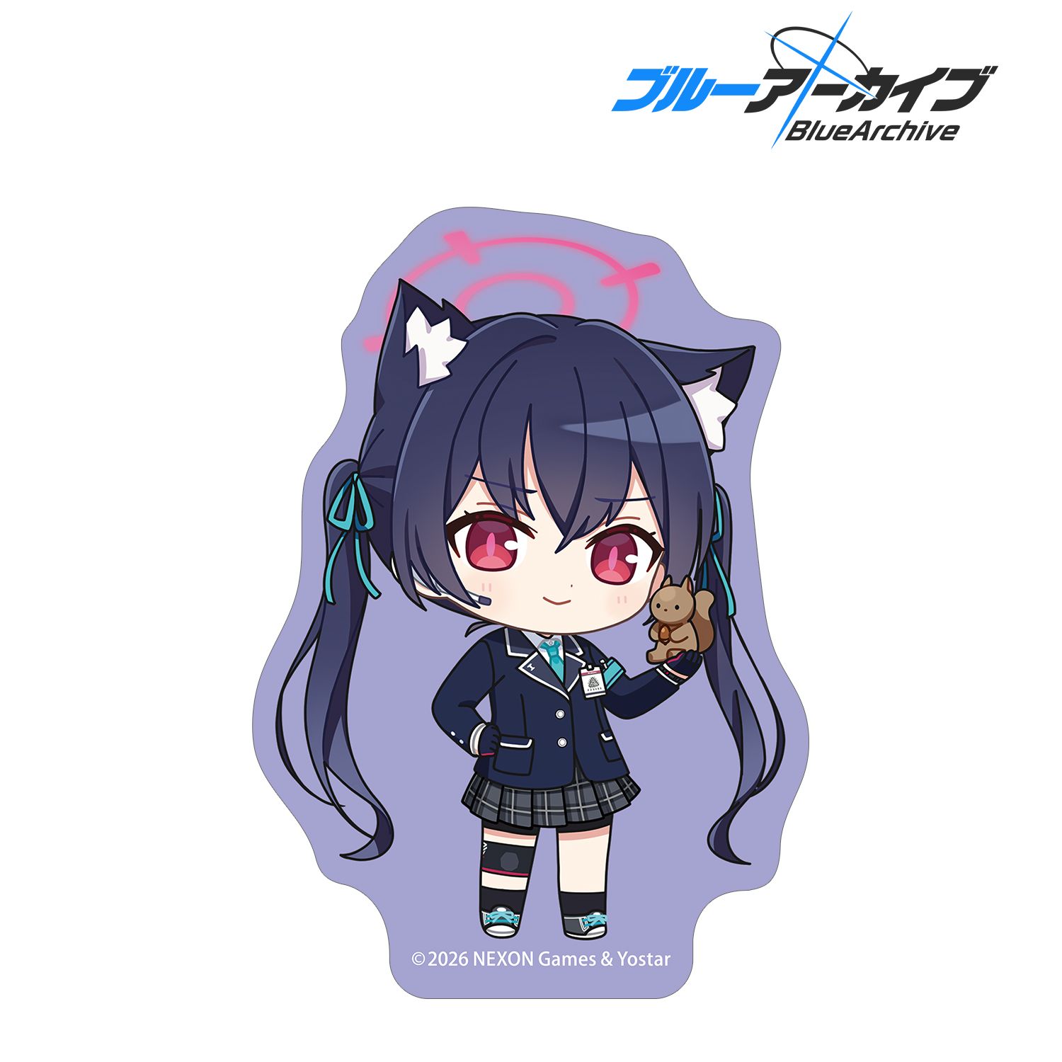 ブルーアーカイブ_セリカ ちびキャラ ダイカットステッカー