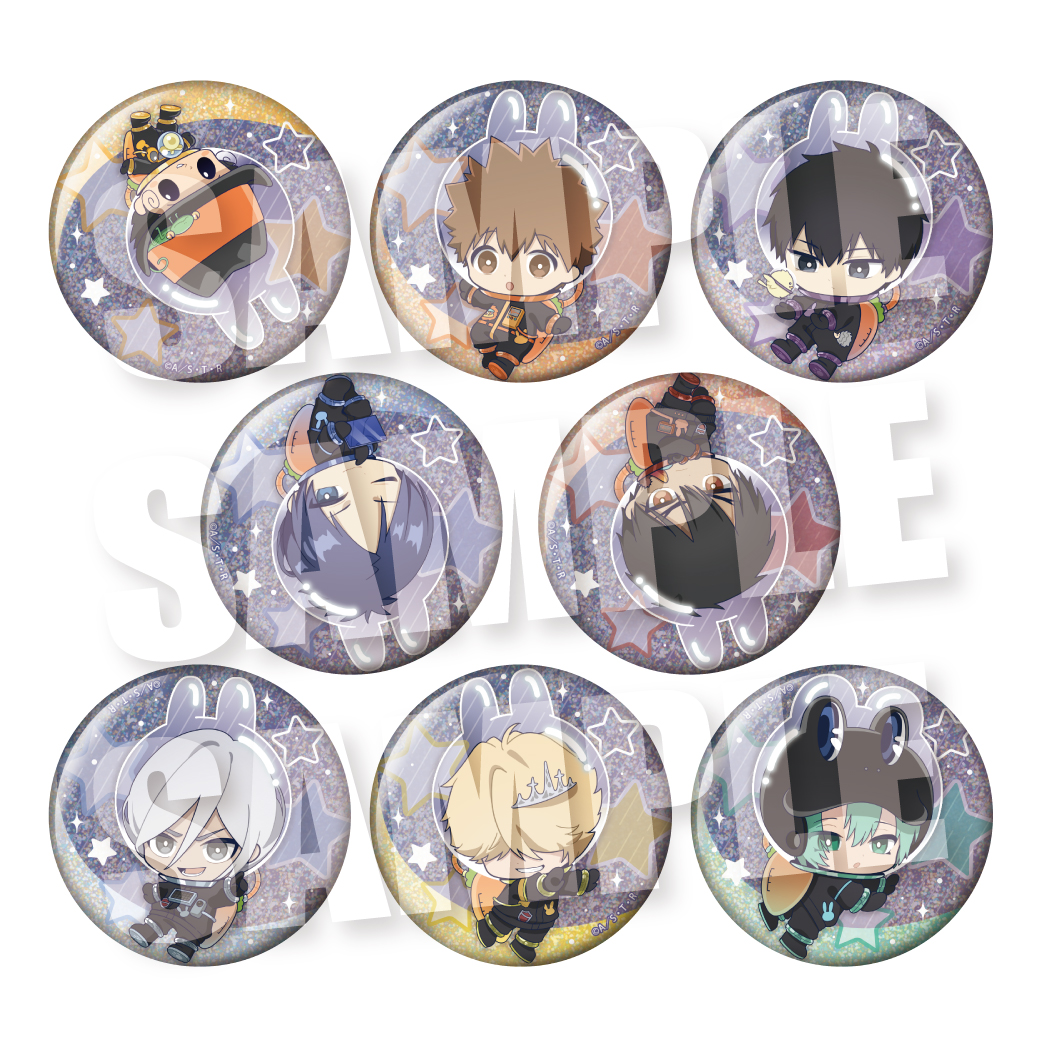 家庭教師ヒットマンREBORN!_うさびてぃトレーディンググリッター缶バッジ【BOX／8個入り】