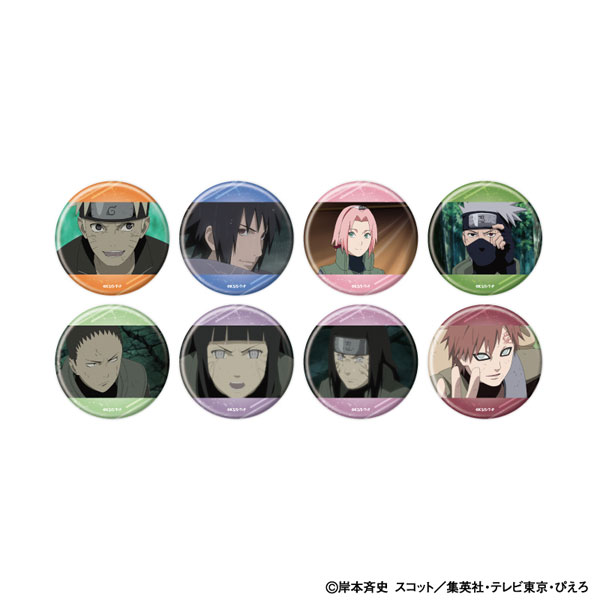 缶バッジ「NARUTO-ナルト- 疾風伝」22/セット2 場面写イラスト 8個入りBOX[A3]《０８月予約》