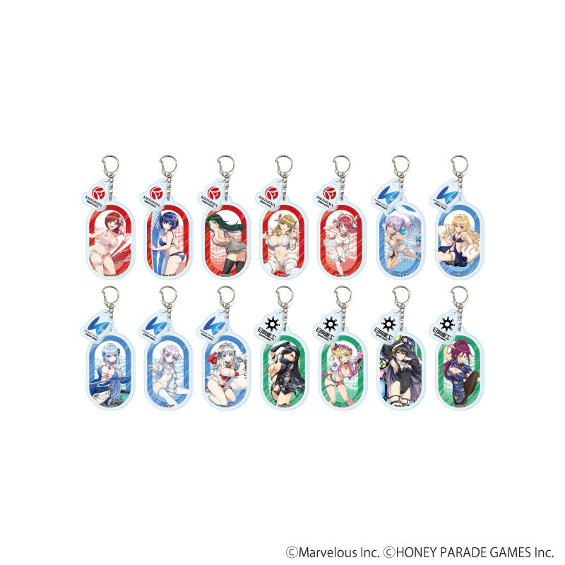 ドルフィンウェーブ_パーツ付きアクリルキーホルダー01/セット(1) コンプリートセット(全14種)(公式イラスト)【コンプリートセット/14個入り】