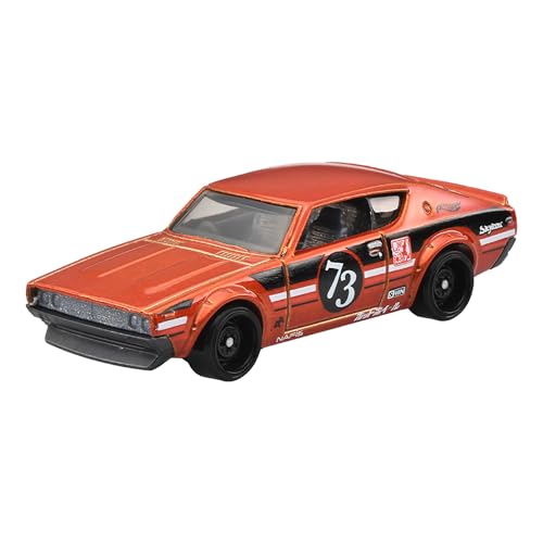 ホットウィール(Hot Wheels) ベーシックカー 日産スカイライン 2000GT-R 乗り物おもちゃ ミニカー 3歳から オレンジ JMX12