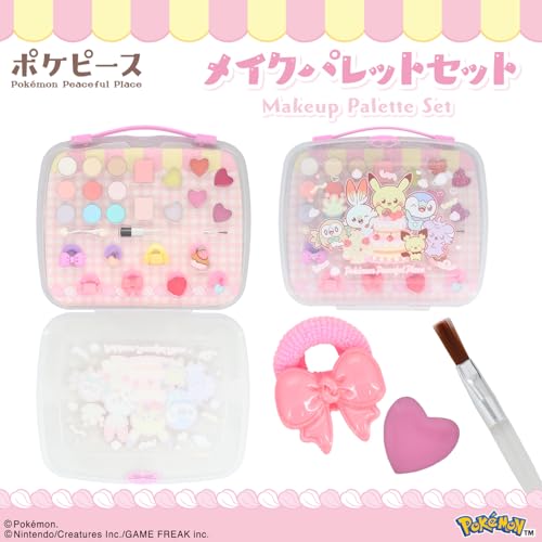 shobido 粧美堂 ポケットモンスター ポケピース メイクパレットセット 石けんで落とせる キッズコスメ pokemon ポケモン (ピンク)