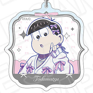 おそ松さん ホログラムアクリルキーホルダー トド松 中華風リボン ver.