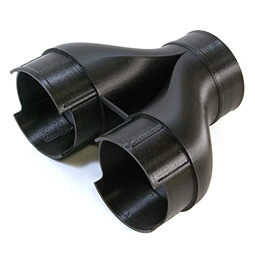 排気ホース・集合ダクト【補強 タミヤ塗装ブース・ツインファンの２本のホースを連結して１本に (タミヤホース・脱着不可タイプ)