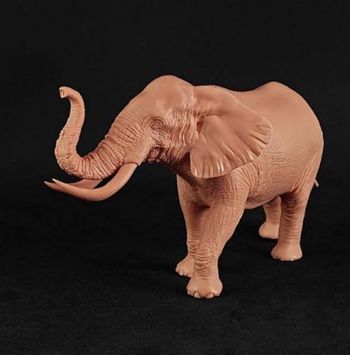 1/35 ゾウ 動物 フィギュア 約19CM級 長鼻目 陸生哺乳類 リアル 塗装指定可 樹脂 リアル プラモデル おもちゃ 模型 置物 [並行輸入品]