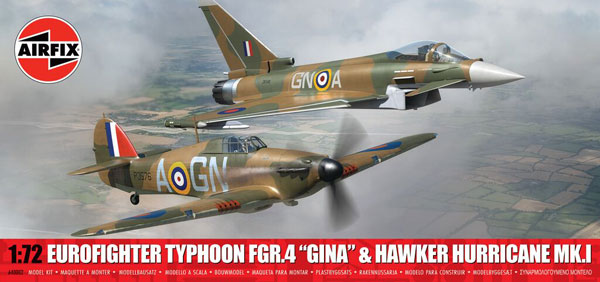 1/72 ユーロファイター タイフーン& ホーカーハリケーン ツインパック プラモデル