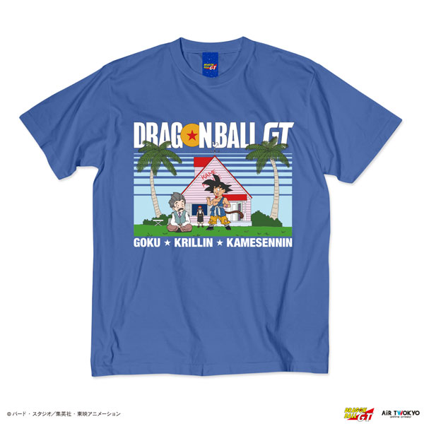 TVアニメ『DRAGON BALL GT』シーンイラストTシャツ 6(カメハウス)フェードブルーXL