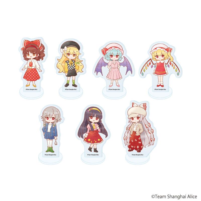 アクリルぷちスタンド「東方Project」10/レトロver. コンプリートセット(全7種)(レトロアートイラスト)
