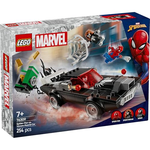 レゴ(LEGO) マーベル スパイダーマン vs. ヴェノム マッスルカー おもちゃ 玩具 誕生日 プレゼント ブロック 男の子 女の子 子供 7歳 8歳 9歳 小学生 マーベル グッズ フィギュア 76309