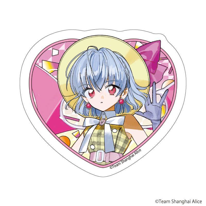 ダイカットステッカー「東方Project」03/レミリア・スカーレット レトロアイドルver.(描き起こしイラスト)