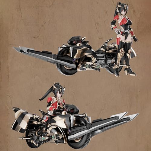 HiPlay 宇博 YUBO 戦騎女神 リア LIA 『ダブルボディ＋バイク』 1/12 スケール 全高約160mm 色分け済みプラモデル 組み立てキット