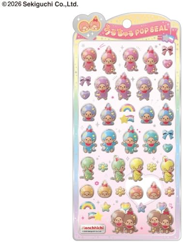 クラックス うるちゅるポップシール/モンチッチ/カラ 137332
