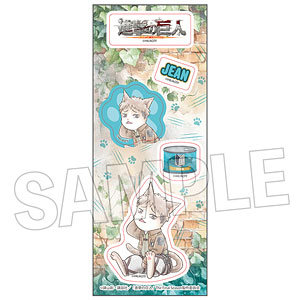 進撃の巨人 調査兵にゃん ステッカー ジャン