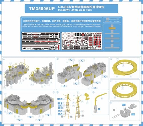 トライアンフモデル 1/350 日本海軍 駆逐艦 松 1944年 ディテールアップパーツセット (トライアンフモデル用) プラモデル用パーツ TRFM35006UP
