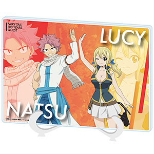アクリルアートボード『FAIRY TAIL 100年クエスト』02/ナツ・ドラグニル＆ルーシィ・ハートフィリア(描き下ろしイラスト)