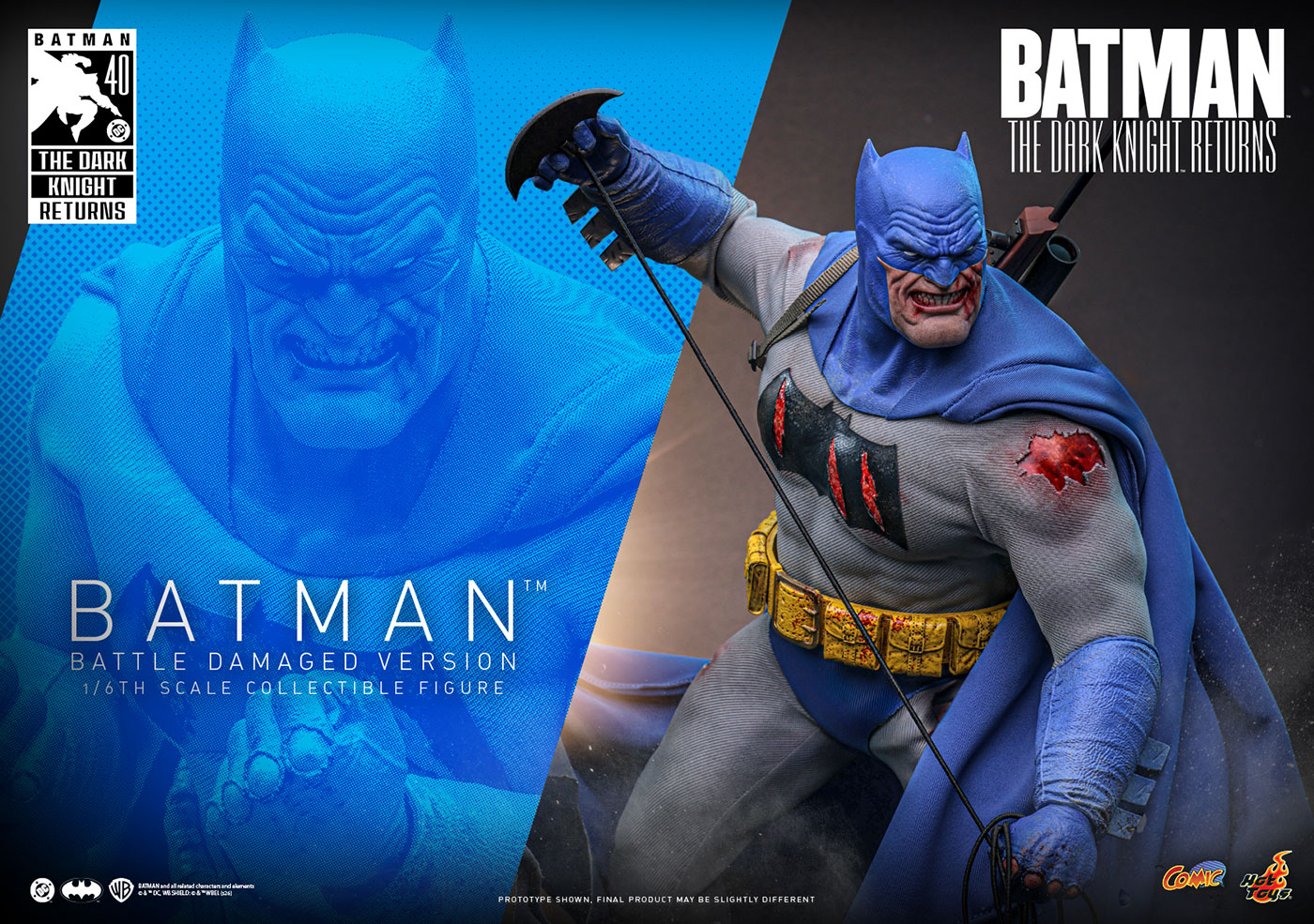 コミック・マスターピース バットマン:ダークナイト・リターンズ バットマン(バトルダメージ版) 1/6スケールフィギュア