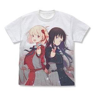 リコリス・リコイル 千束＆たきな フルグラフィックTシャツ/WHITE-M