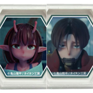 ミルキー☆サブウェイ 六角ミニキャンバスマグネット 10個入りBOX