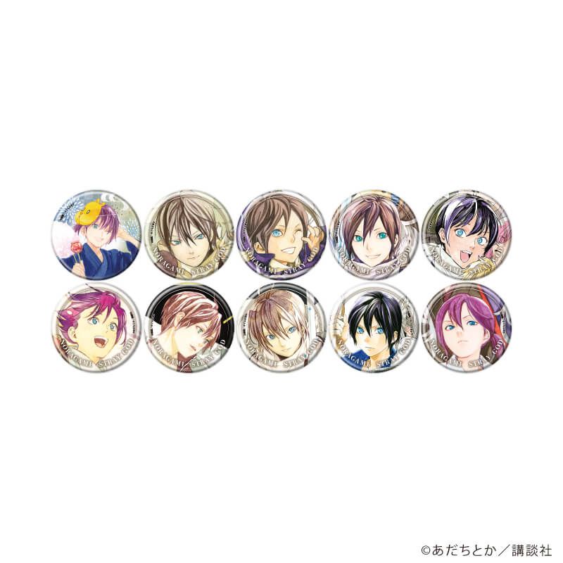 缶バッジ「ノラガミ」05/夜トver. コンプリートセット(全10種)(公式&描き下ろしイラスト)