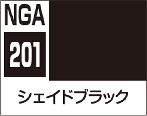 GSI クレオス(GSI Creos) 水性カラーシリーズ ガンダムアッセンブルカラー シェイドブラック 筆塗用 10ml ホビー用塗料 NGA201 (× 2)