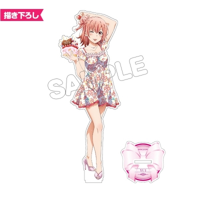 【グッズ-スタンドポップ】やはり俺の青春ラブコメはまちがっている。完 アクリルフィギュアM／由比ヶ浜結衣お花柄【再販】