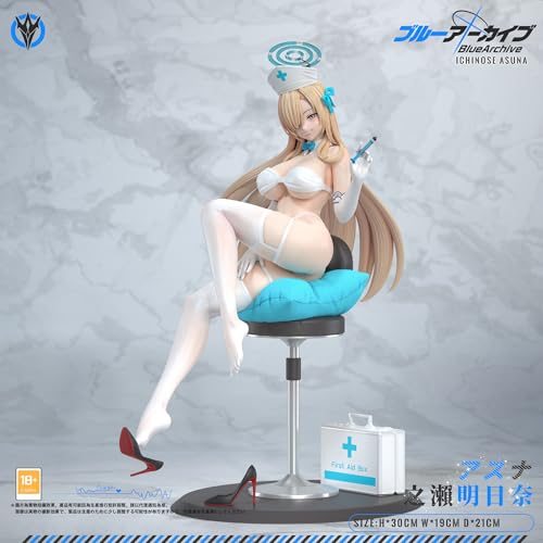 一之瀬アスナ いちのせアスナ フィギュア 看護婦Ver. 1/6スケール 塗装済み完成品 ガレージキット N.J.S 限定販売 スタチュー (標準版) [並行輸入品]