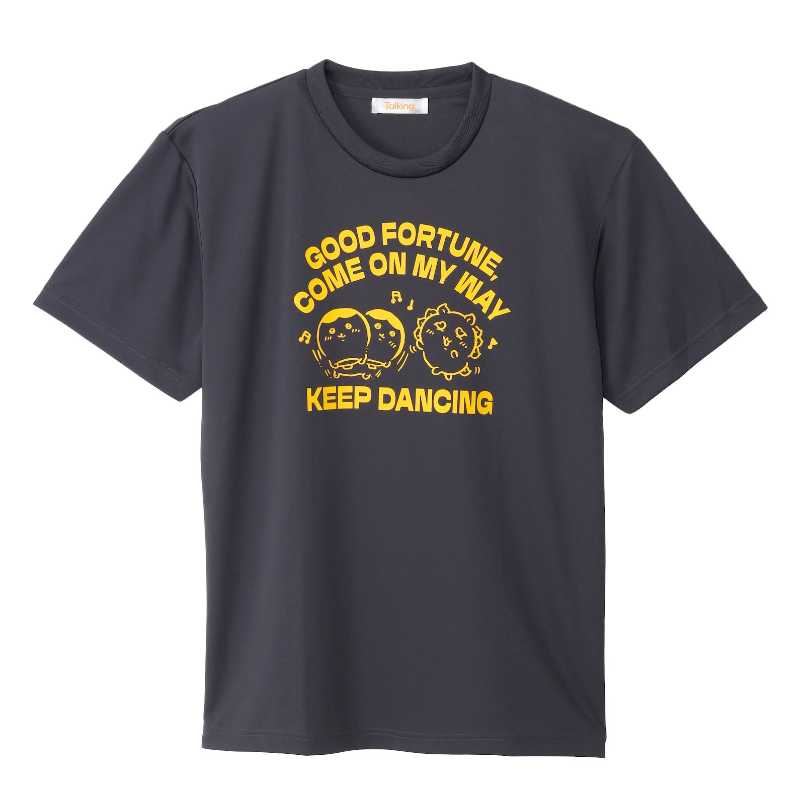 ちいかわ ドライTシャツ DANCE シーサーくりまんじゅう チャコール